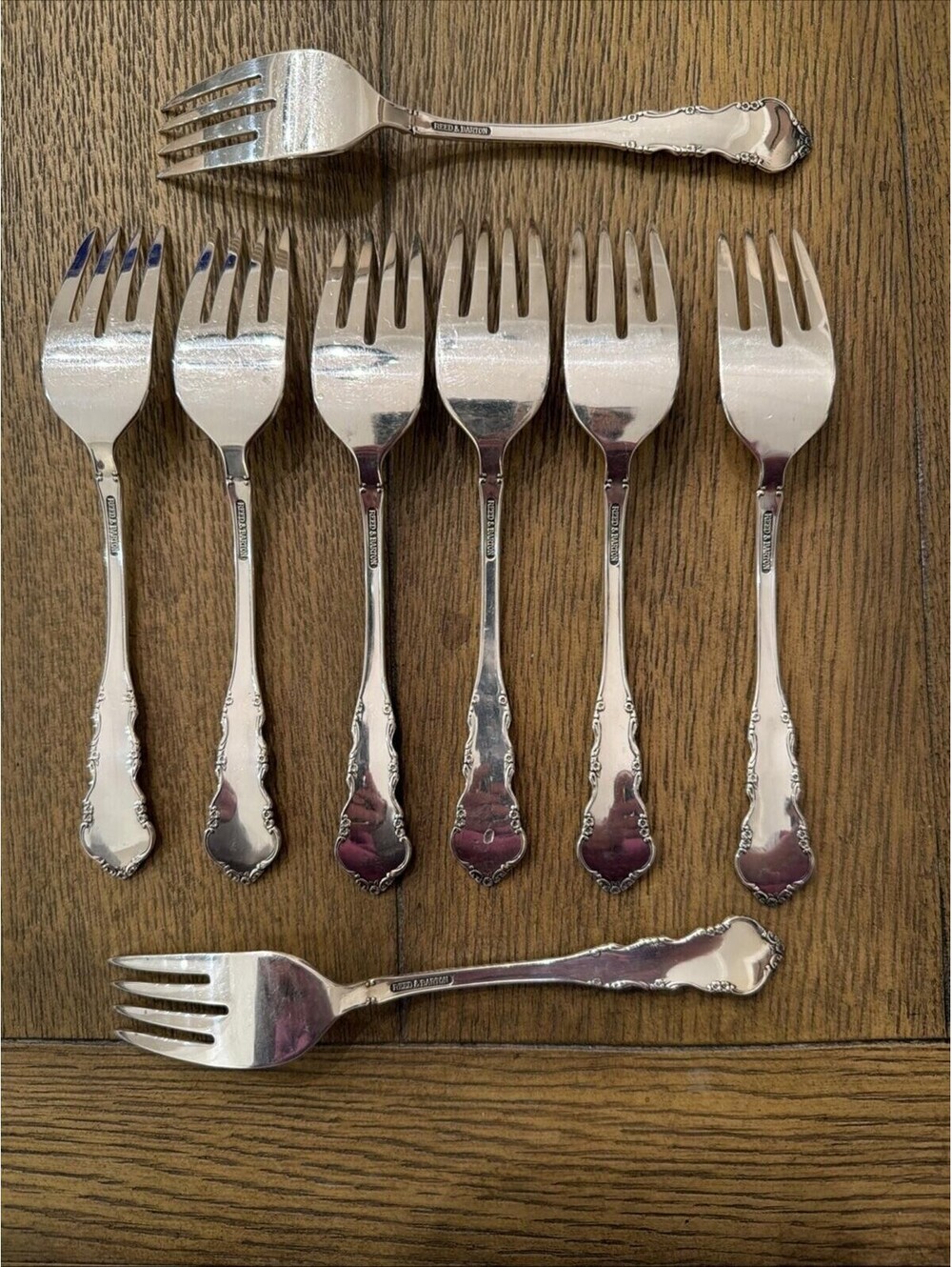Reed & Barton Dresden Rose Silverplate Flatware 39 Pc Set Service For 8
